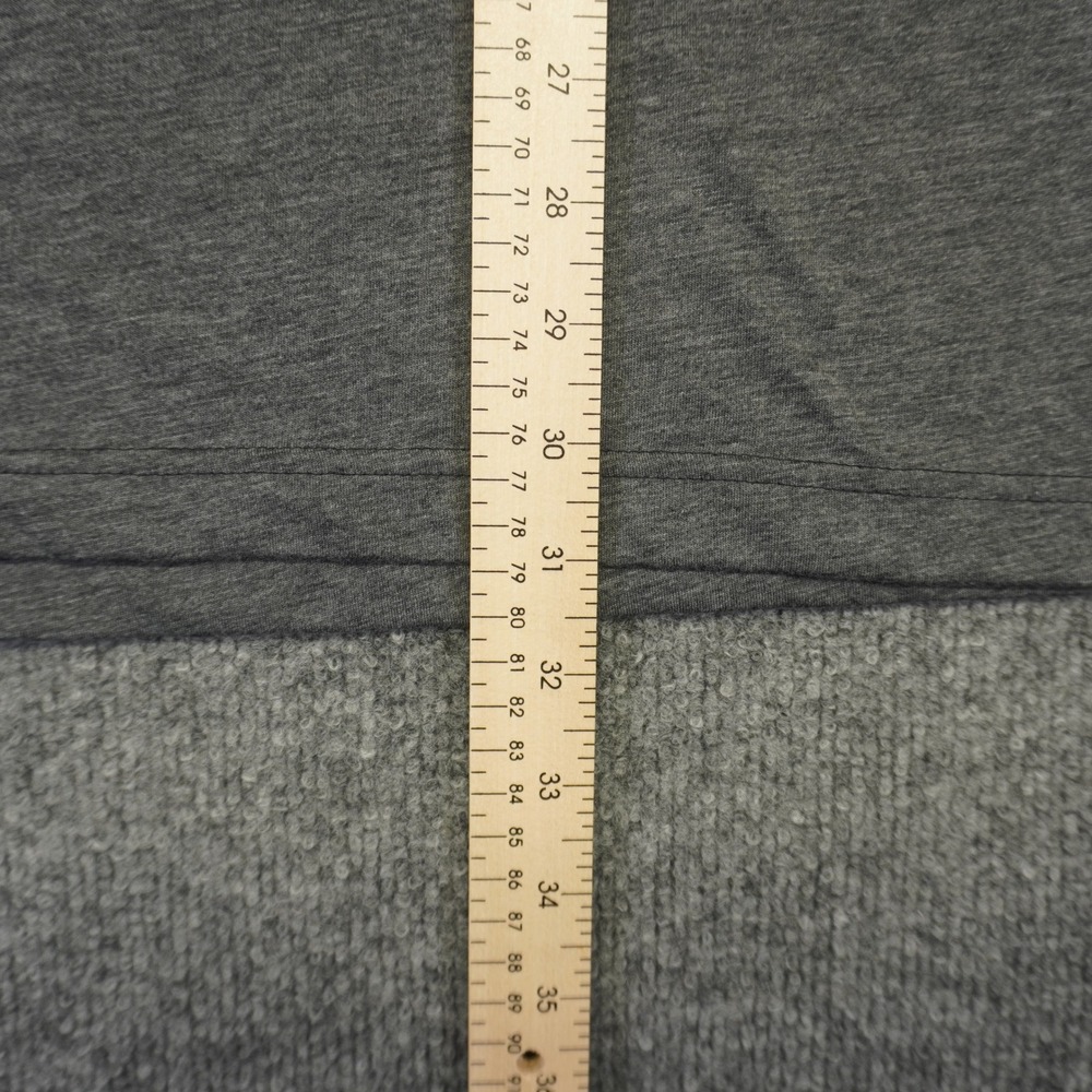 NEW Adidas T-Shirt Mens 2XL Grey 3-Stripe Aeroready Short Sleeve Tee Training - Picture 4 of 11